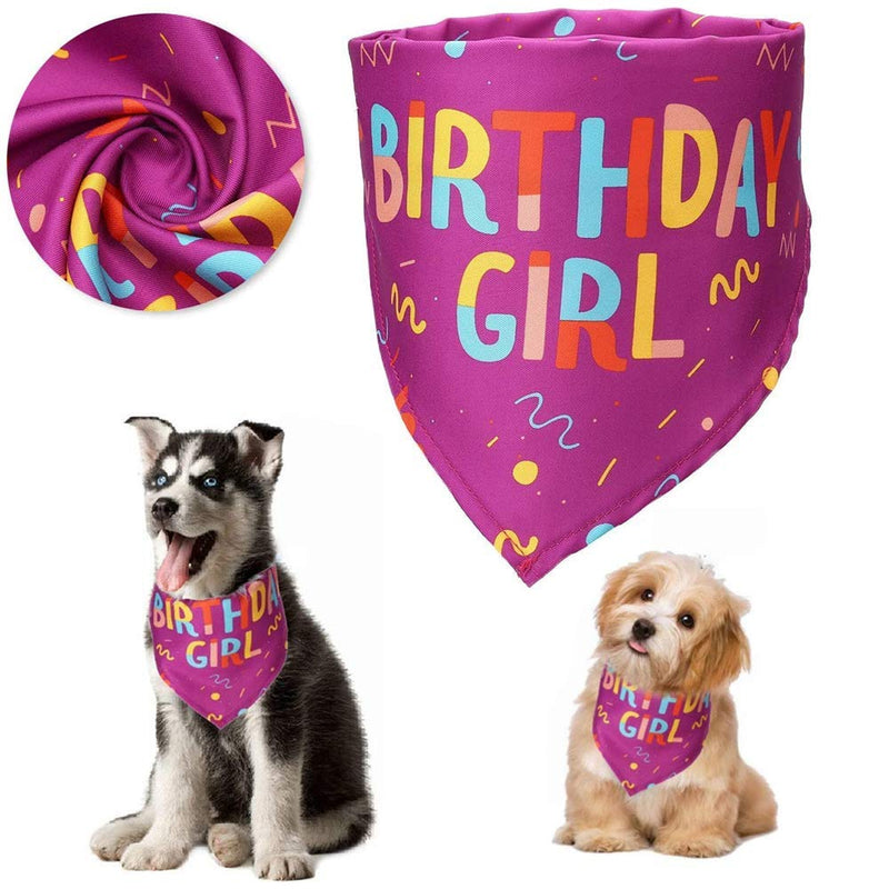 N\A 1 Pcs Dog Bandanas Scarf Collar Triangle Towels Washable Neckerchief Birthday Gift for Medium Large Dog - PawsPlanet Australia