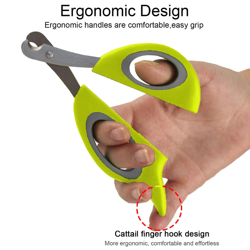 vgggrd Claw scissors, cat scissors, professional cat nail clippers, cat nail cutters, claw scissors, fits well in the hand, cat nail clipper for small dogs, puppies (green) - PawsPlanet Australia