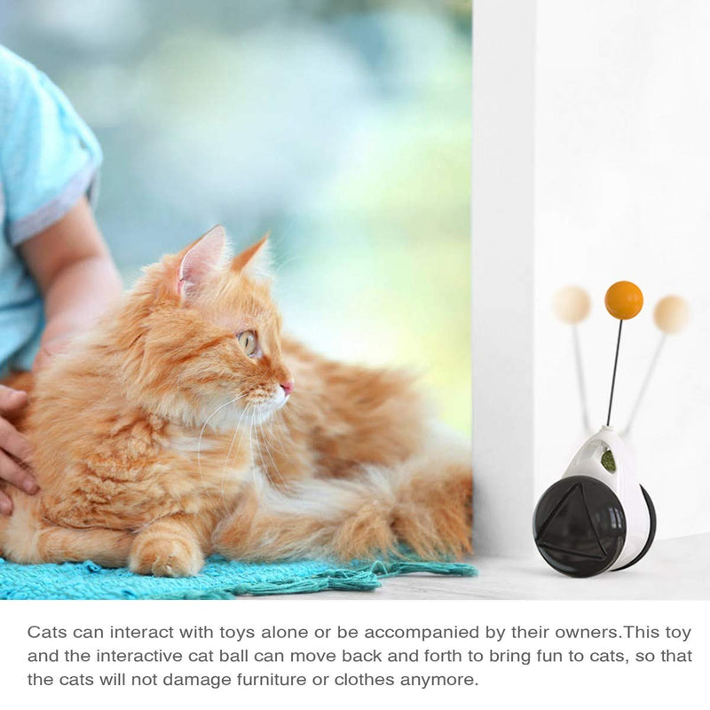 iBune Balanced Cat Toy with ball, Interactive Toys for Indoor Cats Rotating Rolling Balls for Cat - PawsPlanet Australia