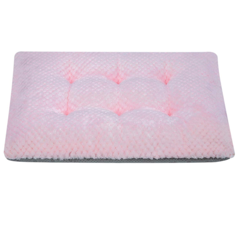 Fuzzy Deluxe Pet Beds, Super Plush Dog or Cat Beds Ideal for Dog Crates, Machine Wash & Dryer Friendly (15" x 23", S-Baby Pink) 15" x 23" - PawsPlanet Australia