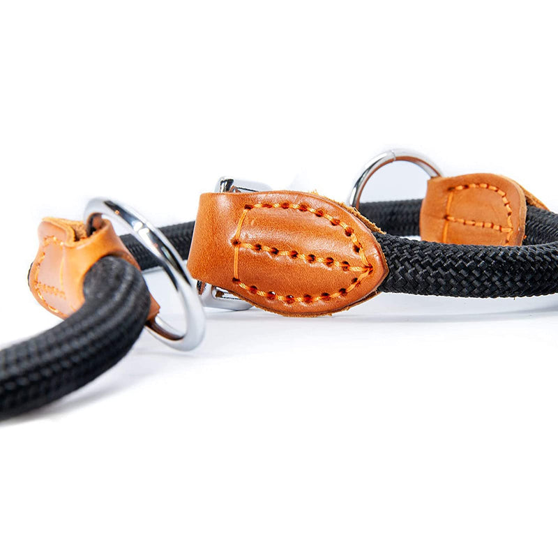 Dog leash 2.1 m large dog double leash reflective, drag leash for dogs, premium dog leash 3-way adjustable shoulder leash made of nylon, dog leash round and bite-resistant with 2 carabiners - PawsPlanet Australia