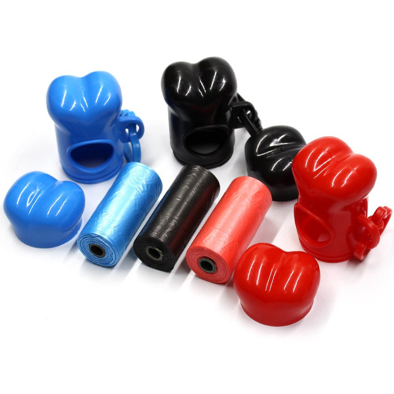 [Australia] - M-Aimee 10 Pack Bone Shaped Pet Waste Disposal Dog Poop Bags Dispenser, Random in Color 