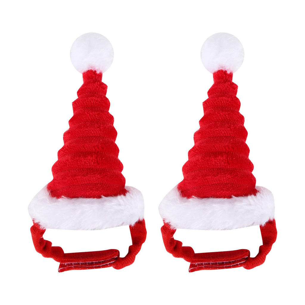 Pack of 2 Hamster Christmas Hat, Christmas Hat for Small Pets, Guinea Pig Santa Christmas Hat for Rabbits, Hamsters, Rabbits, Rats, Kittens and Small Animals - PawsPlanet Australia