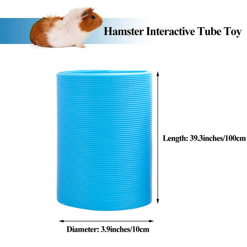 ASOCEA Small Pet Fun Tunnel Hamster Interactive Tube Toy Guinea Pigs Collapsible Tunnel Hideout for Small Rabbits Ferrets Chinchillas Rats and Other Small Animals Training Hiding - PawsPlanet Australia