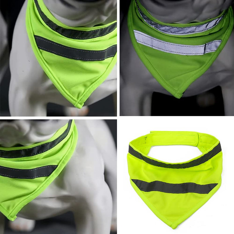 Reflective Pet Triangle Scarf Pet Bandanas Safety Reflective Strip High Visibility Dog Triangle Bib Night Walking Safety for Dogs - PawsPlanet Australia