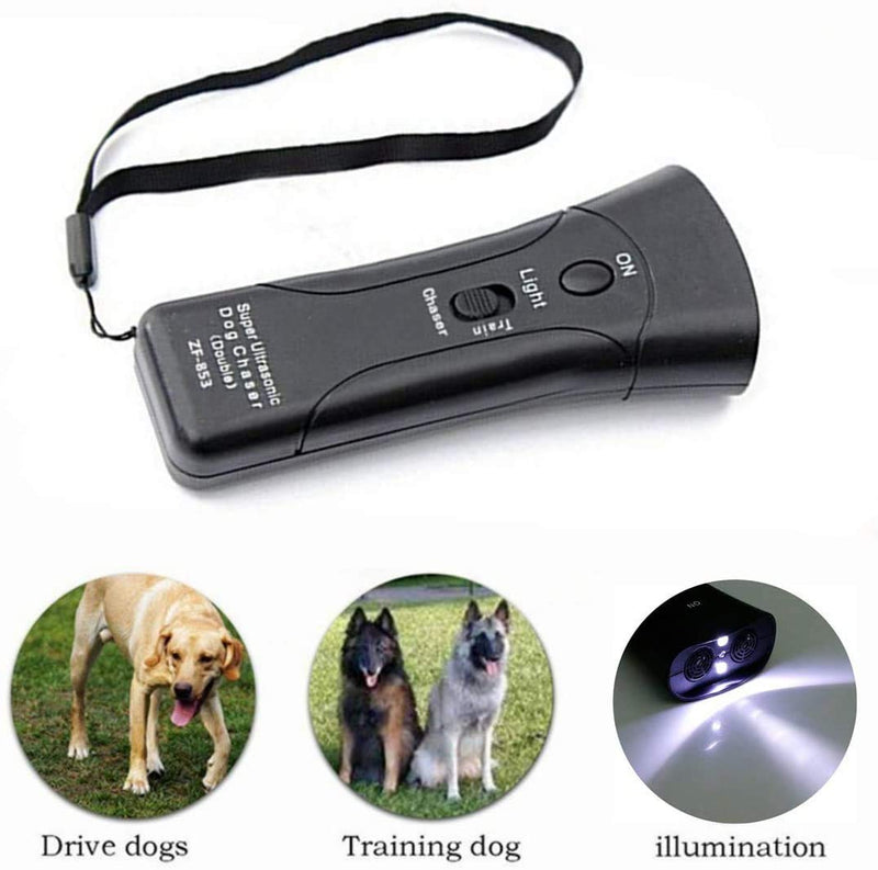 [Australia] - Alfaw Handheld Anti Barking Control Device, Handheld Dog Repellent & Trainer, Dog Deterrent/Training Tool/Stop Barking/Dog Repeller, Safe for Small/Medium/Large Dogs Large Black 