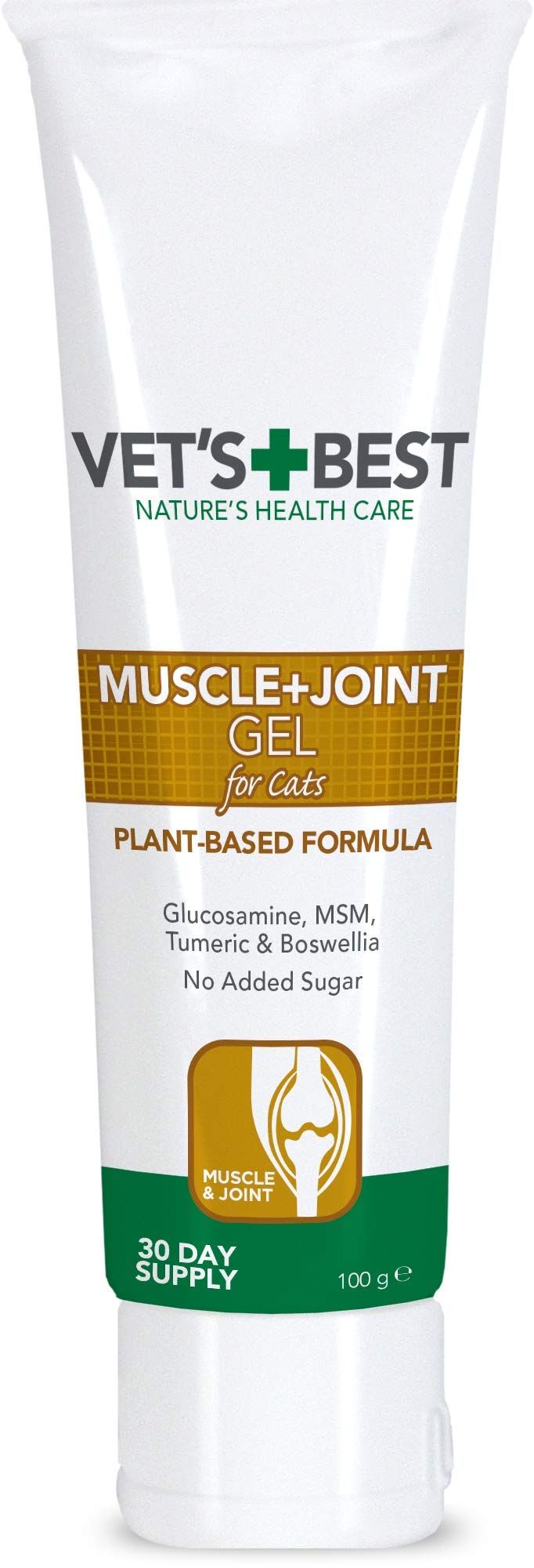 Vet's Best Feline Muscle & Joint Supplement Gel Formulated with Glucosamine to Support Cat Joint and Cartilage Health, 100g - PawsPlanet Australia