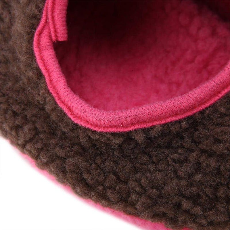 Plush Parrots Hanging Nest, 4 Colors Pet Birds Warm Plush Nest Berber Fleece Hammock Swing Bed Cave for Parrot Parakeets Conures Macaws Cockatiels Love Birds(Brown) Brown - PawsPlanet Australia