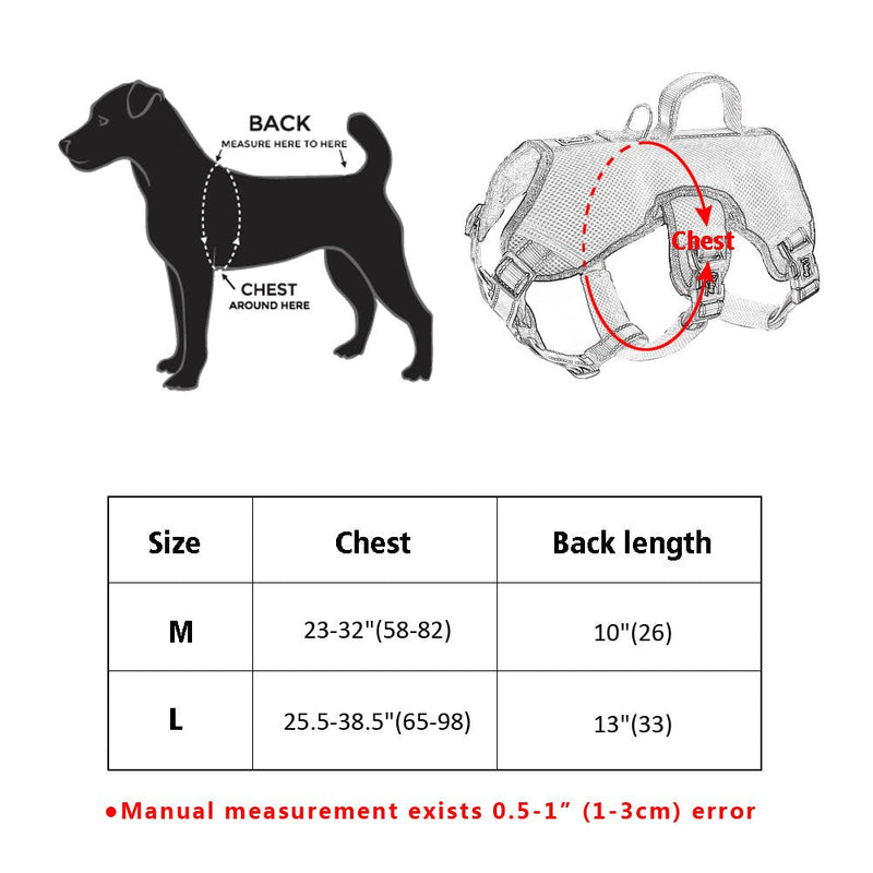 Didog Multi-Use Escape Proof Dog Harnesses for Escape Artist Dogs,Reflective Adjustable Padded Sports Vest Harlter for Medium Large Dogs Hiking Walking Trails,Rose,MM:chest 58-82cm,Back length: 26cm rose - PawsPlanet Australia