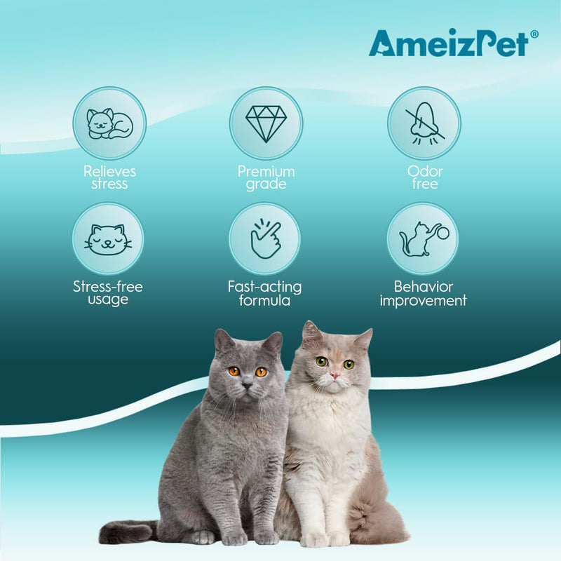 AmeizPet Calming Paste for Cats - Natural Calming Products for Cats Stress Reduction with Green Tea Extract, Natural Calming Relax Paste Cats Antistress - 100 g (3.5 oz) Calm Paste for Cats - PawsPlanet Australia