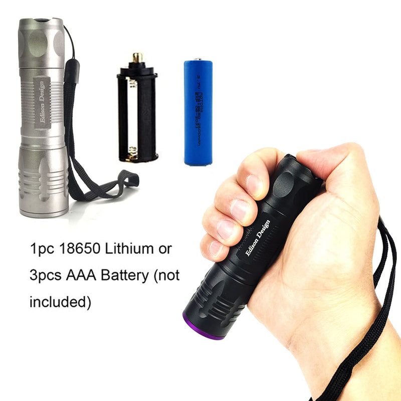 F Magluxrus 10W Super Bright Zoomble UV Flashlight 395 365nm 2in1 UV Detector for Cat/Dog Urine, Pet Stains and Fluorescent Agents (1pc White Light) 1pc white light - PawsPlanet Australia