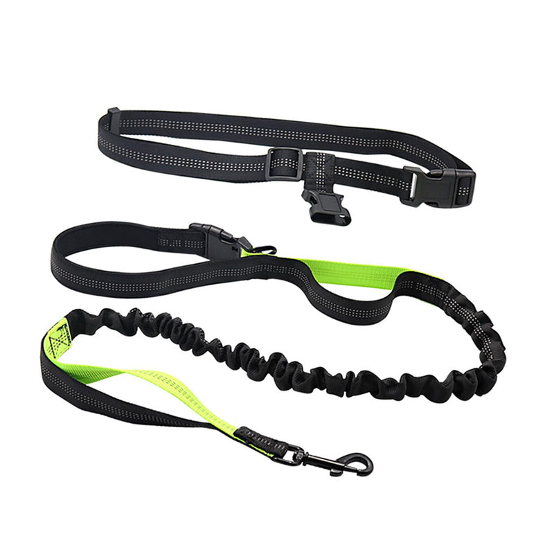 Ruiqas Hands Free Dog Leash Multifunctional Adjustable Waist Strap Bungee Leash Reflective Leash for Small Large Dogs Outdoor Walking Jogging - PawsPlanet Australia
