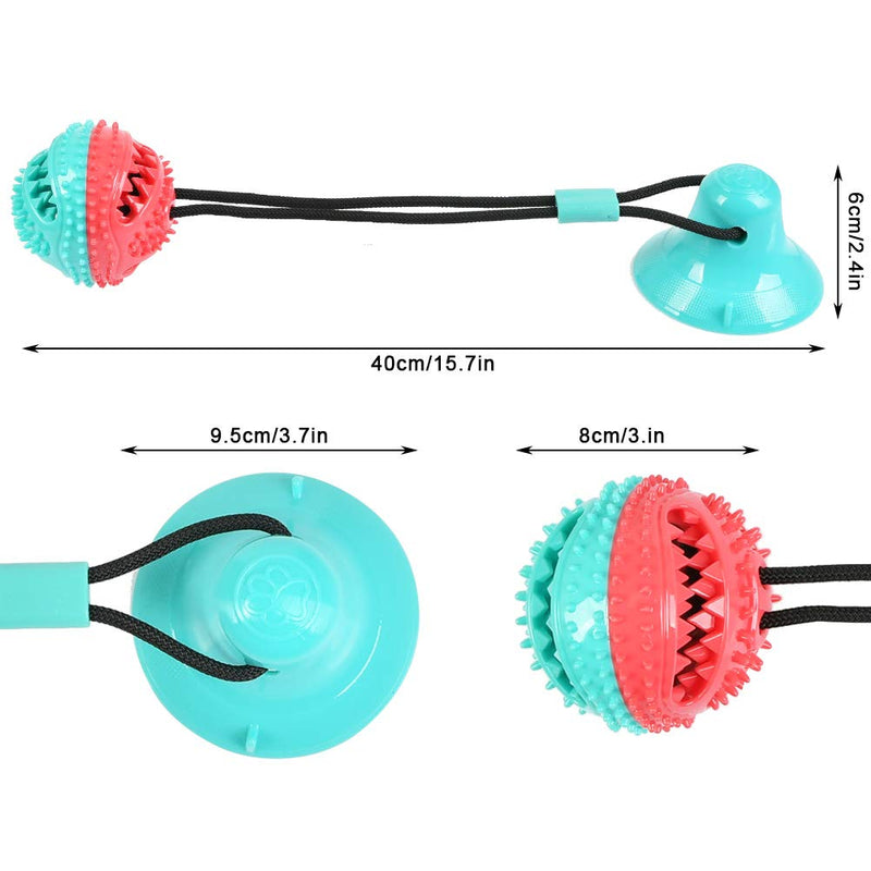 BUYGOO Dog Molar Bite Toy with Suction Cup Interaction Dog Rope Toy Pet Chew Toy Dog Bite Tug Toy Puppy Training Rope for Tugging, Pulling, Chewing, Playing - PawsPlanet Australia