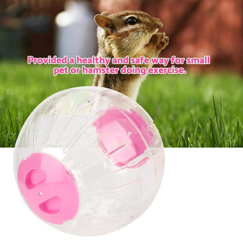 HEEPDD Hamster Ball, Plastic Hamster Exercise Running Ball Small Animal Jogging Ball Toy for Gerbils Dwarf Hamsters Syrian Hamsters 18.5cm/7.3in(Large Pink) - PawsPlanet Australia