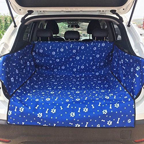 [Australia] - allelephant Dog Car Seat Covers,Dog Seat Cover Pet Seat Cover for Cars,Pet Seat Cover for Large Dogs Breed, Waterproof Washable Nonslip Pets Seat Mat Blue bone pattern 