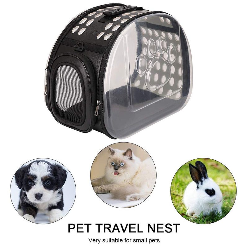 FREESOO Pet Carrier Bag Travel airline Handbag Dog Cat Puppy Rabbit Cage Transport (Large) L Black - PawsPlanet Australia