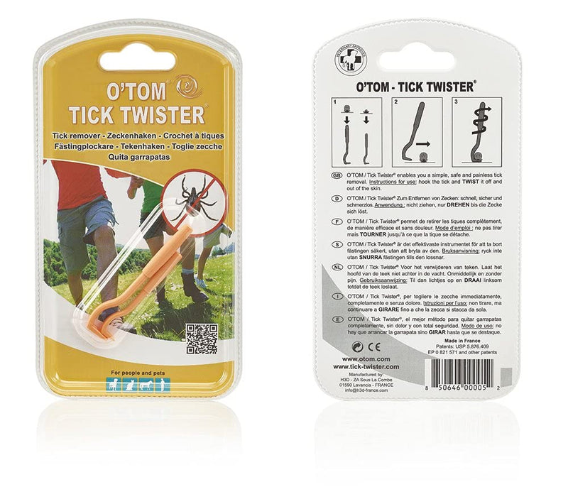 O'Tom Tick Twister Blister Pack Human - PawsPlanet Australia