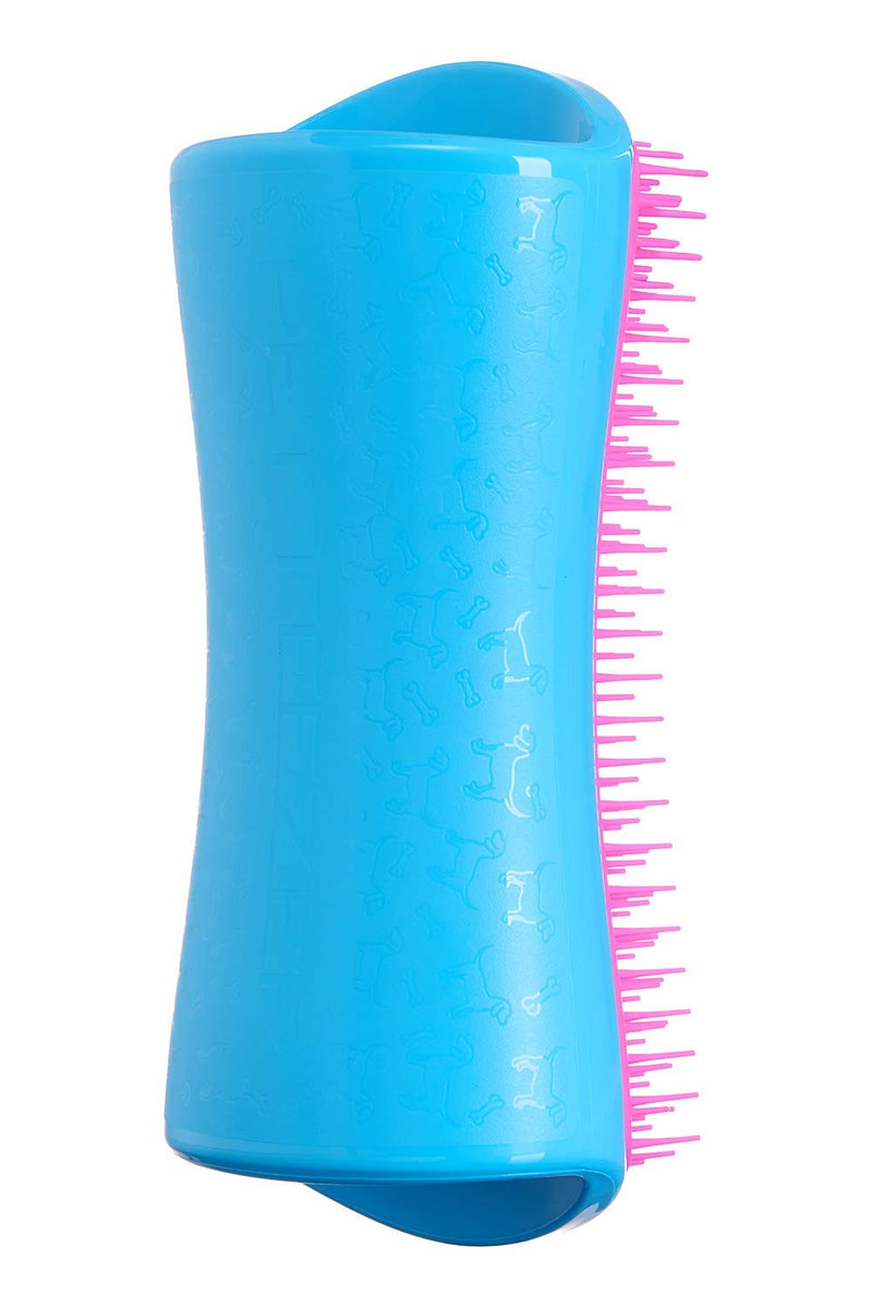 Pet Teezer, De-Shedding and Dog Grooming Brush, Blue And Pink - PawsPlanet Australia