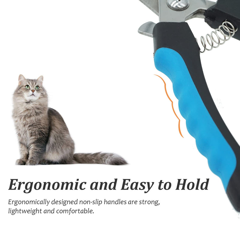 ZENVALY claw scissors for dogs and cats, dog claw trimmer with nail file, cat nail scissors with safety lock and protection, claw care for dogs, dog claw trimmer - PawsPlanet Australia