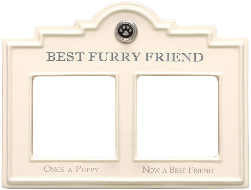 [Australia] - Stephanie Imports Ceramic Best Furry Friend Dog Double Photo Frame 