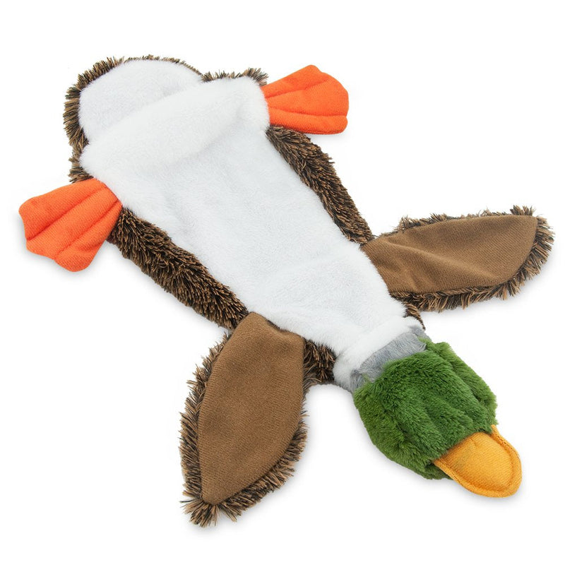 Best Pet Supplies 2-in-1 Fun Skin Stuffless Dog Squeaky Toy and Plush toys Small 1Wild Duck - PawsPlanet Australia