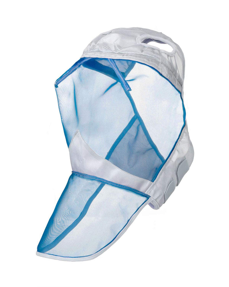 Harrison Howard CareMaster Fly Mask Full Face No Ears Hawaiian Blue Cob (M) - PawsPlanet Australia