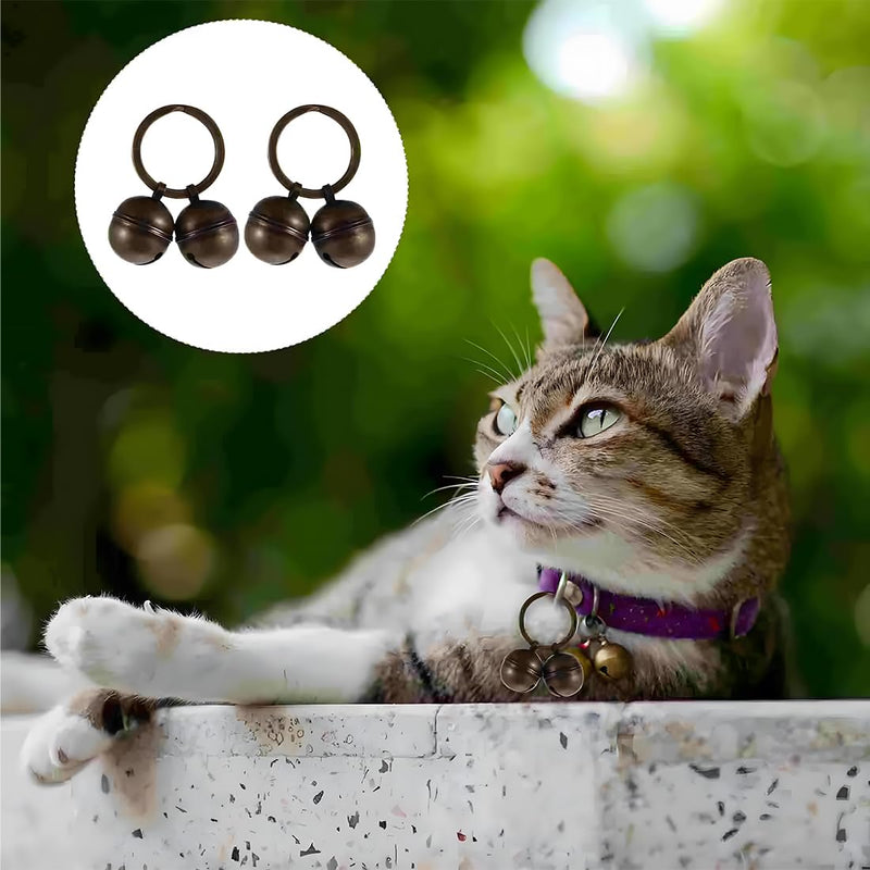 EIHI Bells for crafts, cat bell, 2 sets of extra loud cat and dog bells, pet tracker bell, dog bell for collar, pendant bells for dog cat harness - PawsPlanet Australia