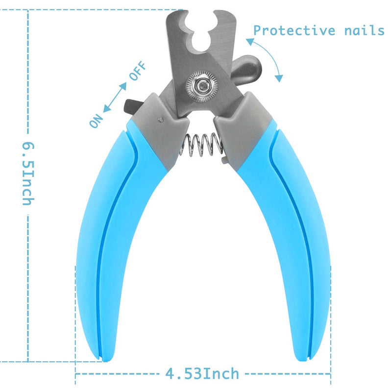 [Australia] - Tasera Pet Dog and Cat Nail Clippers, Double-Edged Nail Clippers with Pet Safety Guard & Lock, Professional Pet Grooming Stores and Home Cleaning Care Tool for Small & Large Breed Dogs and Cats 