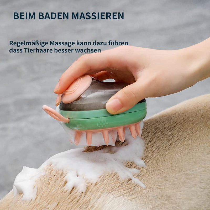 Dog brush, grooming brush, dog brush can be filled with shower gel for washing pets, dogs, cats, horses for washing pets - PawsPlanet Australia