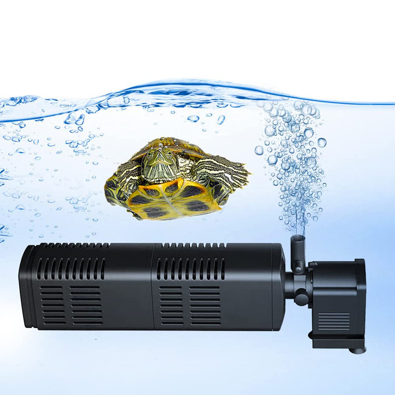 EmmaWu 300 GPH Submersible Aquarium Internal Filter for (Up to 100 Gallon) Fish and Turtle Tank and Pond with Chemical, Physical, and Biological Filtration - PawsPlanet Australia