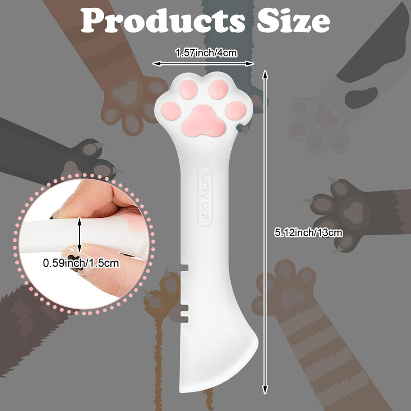 3 Pieces Multifunctional Pet Food Can Spoon Silicone Pet Can Opener Pet Food Can Scoop Spatula for Pet Dogs and Cats, 2 Colors - PawsPlanet Australia