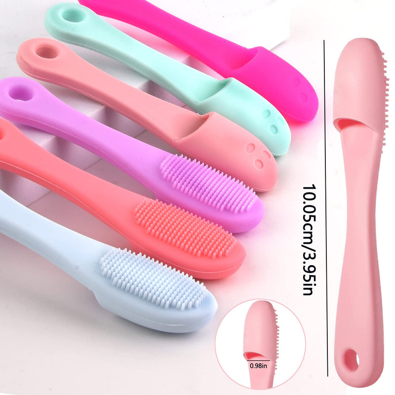 Dog Toothbrush, Dog Toothbrush Fingerling, Silicone Pet Toothbrush, Anti-Plaque Finger Toothbrush for Small Dogs, Cats, Dental Care (Pack of 6) - PawsPlanet Australia