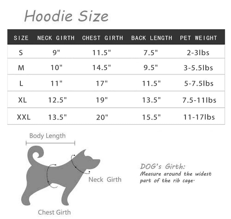 BinetGo Dog Hoodies Pet Clothes Dog Sweatshirts Pullover Cat Jackets for Doggie Clothes Cotton with Velvet Lining Red (S, Red) Small - PawsPlanet Australia