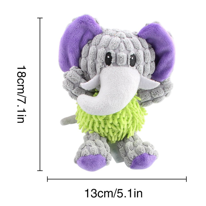 vocheer Dog Plush Toy, Pet Dog Toy Tough Dog Squeaky Toy Cute Dog Teething Toy for Medium Small Dogs (Purple) Purple - PawsPlanet Australia