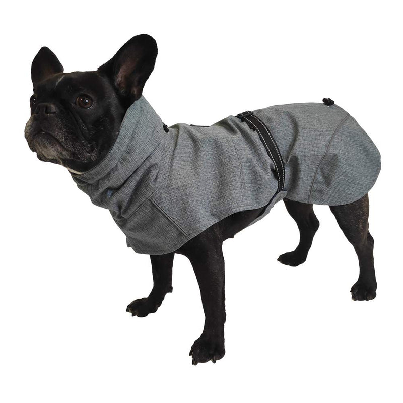 Cross Hiking Dog Coat, Waterproof for Dogs, Padded Winter Coat, Thermopile Lining, Everest Grey, Size 60 cm - 382 g - PawsPlanet Australia