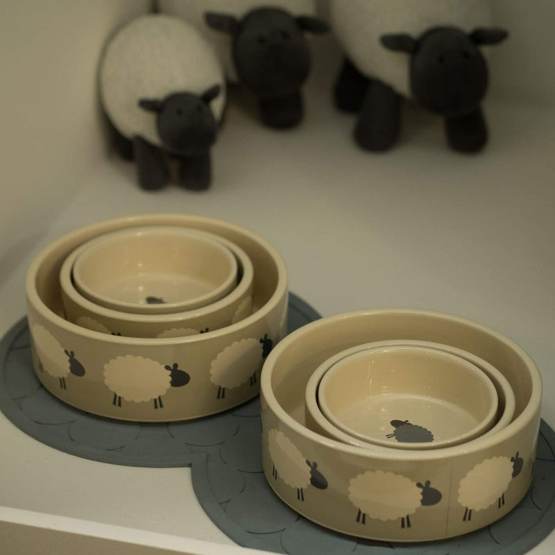 Petface Sheep Print Ceramic Bowl, 15 cm - PawsPlanet Australia