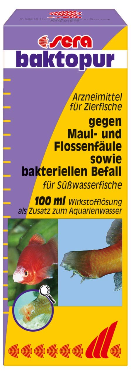 sera baktopur 100 ml - medicine for fish against bacterial infections & omnipur S 50 ml - medicine for fish against the most common ornamental fish diseases in freshwater - PawsPlanet Australia