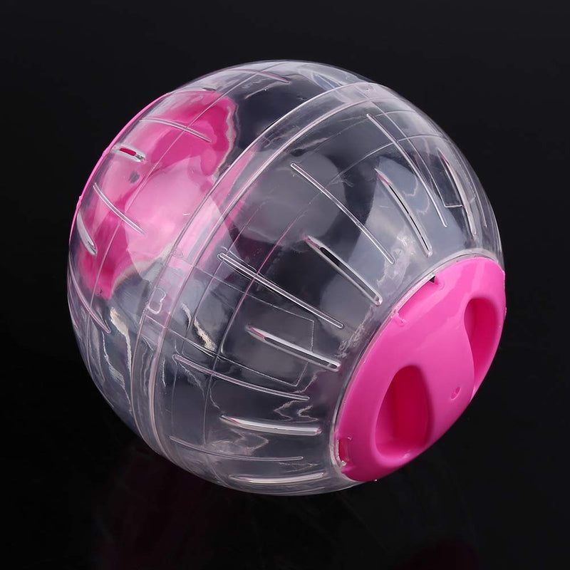 Oumefar 3Colors Hamster Exercise Ball Plastic Hamster Toy Roll-Around Mini Ball Exercise Wheels for Small Animal Hamster Gerbil(Pink) Pink - PawsPlanet Australia