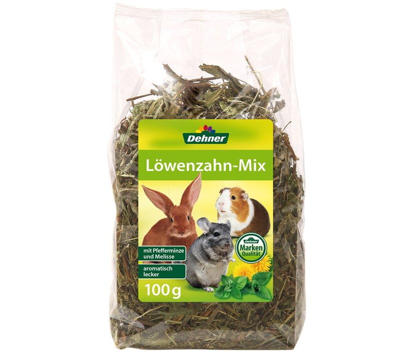 Dehner rodent snack, dandelion mix, 6 x 100 g (600 g) 100 g (pack of 6) - PawsPlanet Australia