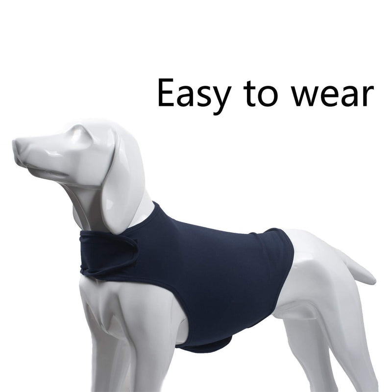 Olgaa Classic Dog Anxiety Jacket,Anti Anxiety and Stress Relief Calming Coat for Small Medium and Large Dogs (Blue,Grey) XS - PawsPlanet Australia