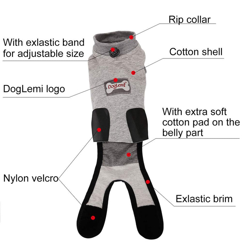 BT Bear Pet Surgery Recovery Suits,Cats Clothes Abdominal Wounds Skin Diseases E-Collar Alternative Cotton Cat Shirt for Cats Puppy Small Dogs (XXS-Back length 25cm) XXS--Back length 25cm,Chest--27cm - PawsPlanet Australia