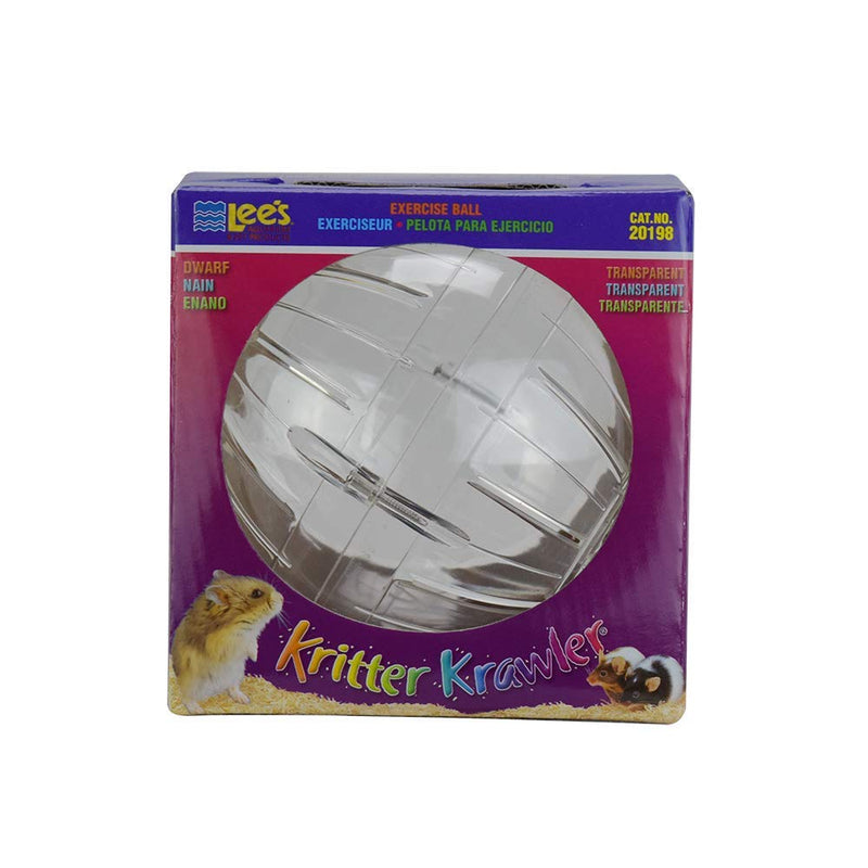 Lee's Kritter Krawler Mini Exercise Ball, 5-Inch, Clear - PawsPlanet Australia