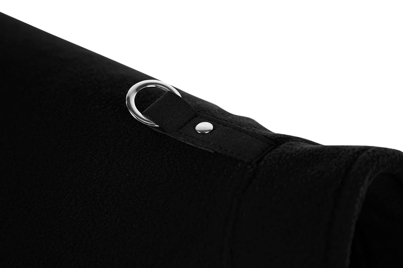 Gooby Fleece Vest Dog Sweater - Warm Pullover Fleece Dog Jacket with Leash Attachment - Winter Small Dog Sweater Coat - Cold Weather Dog Clothes for Small Dogs Boy or Girl for Indoor and Outdoor Use X-Small chest (~11") Black - PawsPlanet Australia