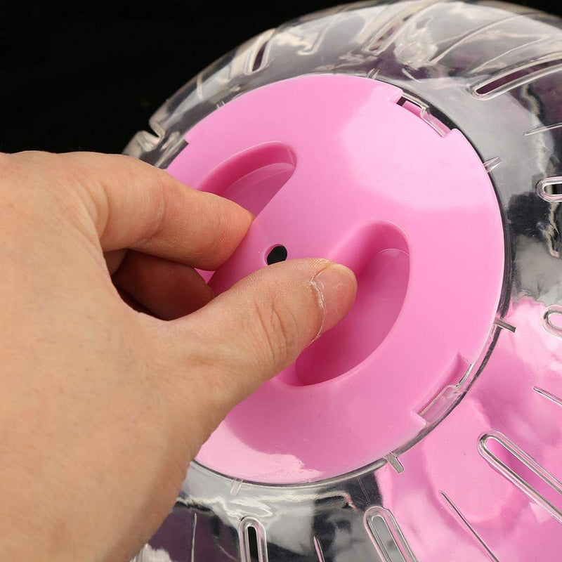 HEEPDD Hamster Ball, Plastic Hamster Exercise Running Ball Small Animal Jogging Ball Toy for Gerbils Dwarf Hamsters Syrian Hamsters 18.5cm/7.3in(Large Pink) - PawsPlanet Australia