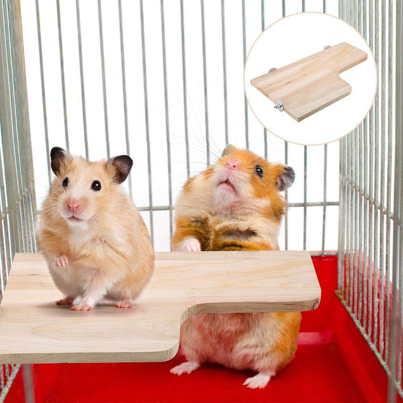 Bird Platforms Pet Furniture L-shaped Small Pet Natural Wood Stand Platform Toy Wooden Jumping Climbing Springboard Toy Parrot Hamster Small Animal Pet Budgie Toy - PawsPlanet Australia