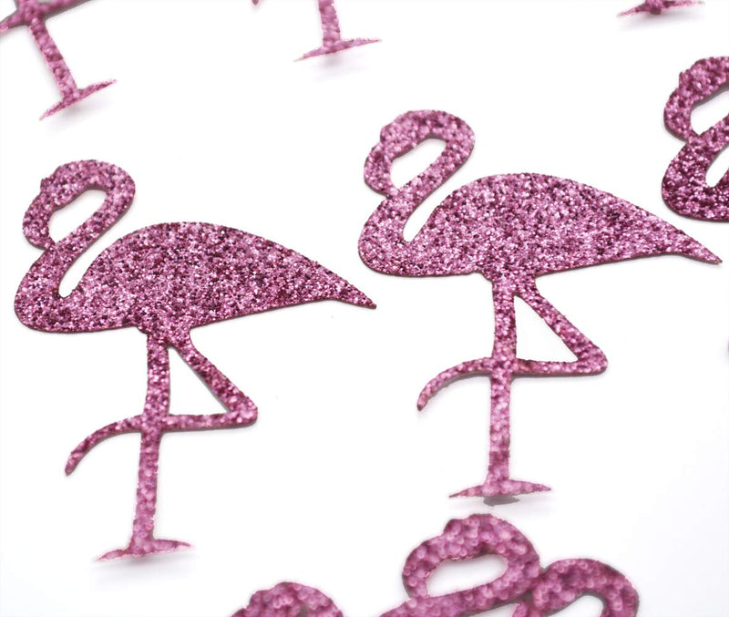 Glitter Pink Flamingo Confetti Decoration for Tropical Flamingo Christmas Party,100Pcs/pack (Pink Flaminglo) - PawsPlanet Australia