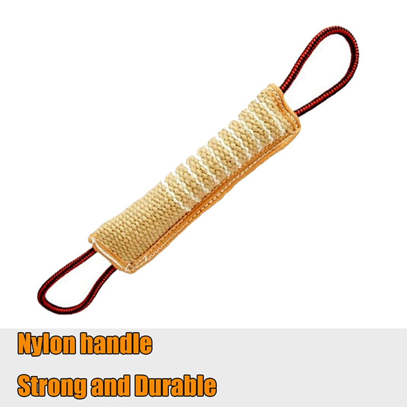 Morezi Durable Dog Bite Tug Toy Dog Training Bite Tug Toy with 2 Handle 12.5"X3" inches - PawsPlanet Australia