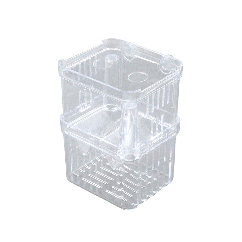 Semetall Aquarium Fish Breeding Box,Acrylic Fish Tank Hatchery Incubator Breeder Box Floating Transparent Fish Isolation Box with Suction Cups for Baby Fishes Shrimp Clownfish Small Fish(Small) - PawsPlanet Australia