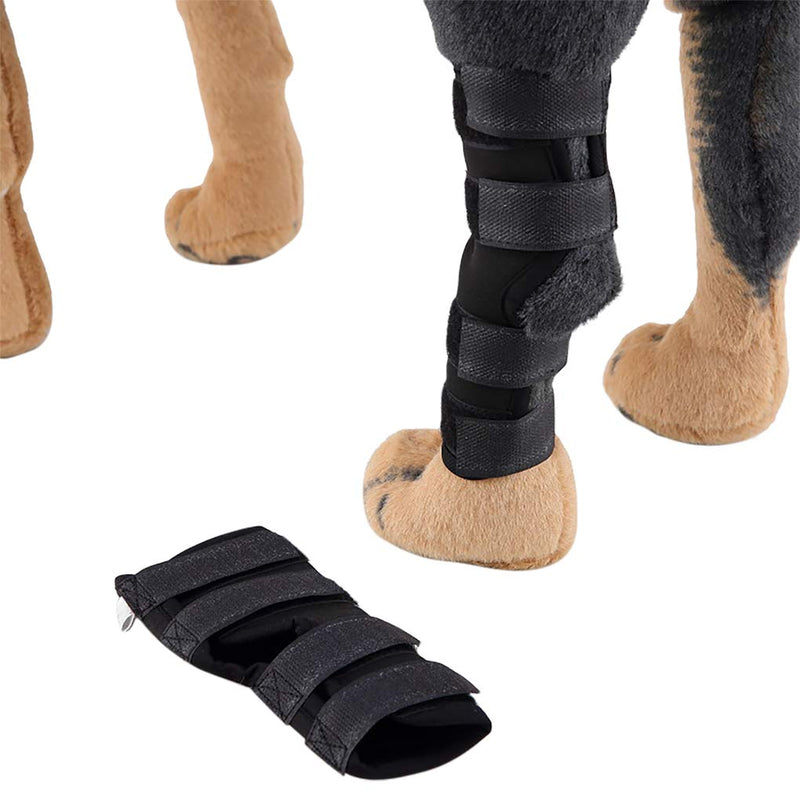 Comfortable Neoprene Dog Legs Brace Canine Front Hind Legs Support Compression Wraps Hock Joint Brace with Straps for Protecting Dog Legs Wounds Injuries Sprains from Arthritis Medium - PawsPlanet Australia