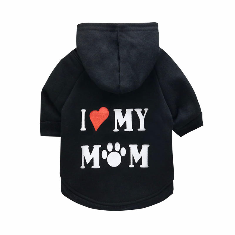 Dog Hoodie Dog Sweaters for Small Medium Dogs,Puppy Dog Coats Soft Brushed Fleece Pet Clothes Hooded Sweatshirt for Dog Cat Mom - PawsPlanet Australia